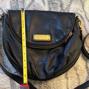 Marc by Marc Jacobs Black Leather Zip-Flap Crossbody